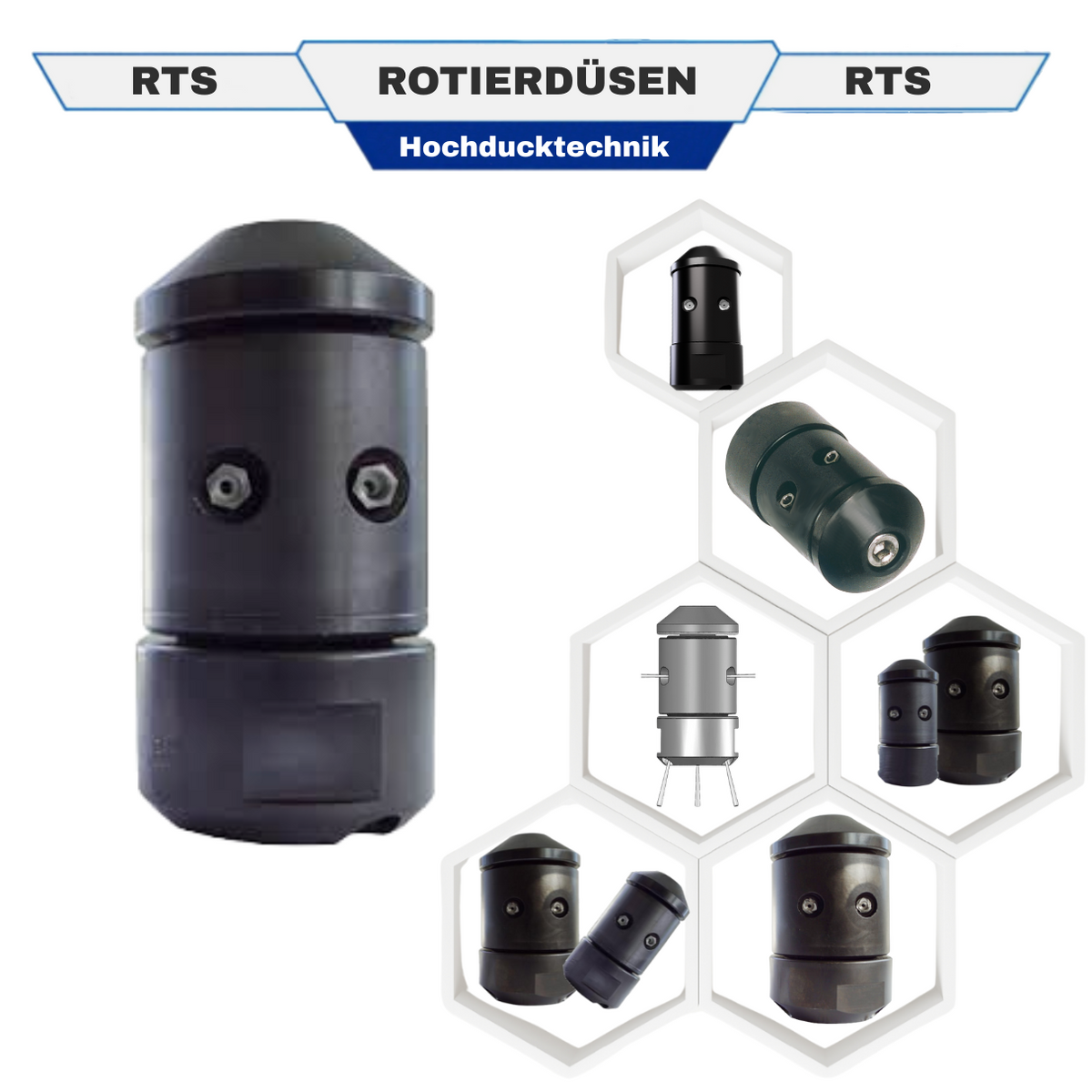 RTS rotary nozzle 22 mm, 1/4" rotary nozzle, 40 liters