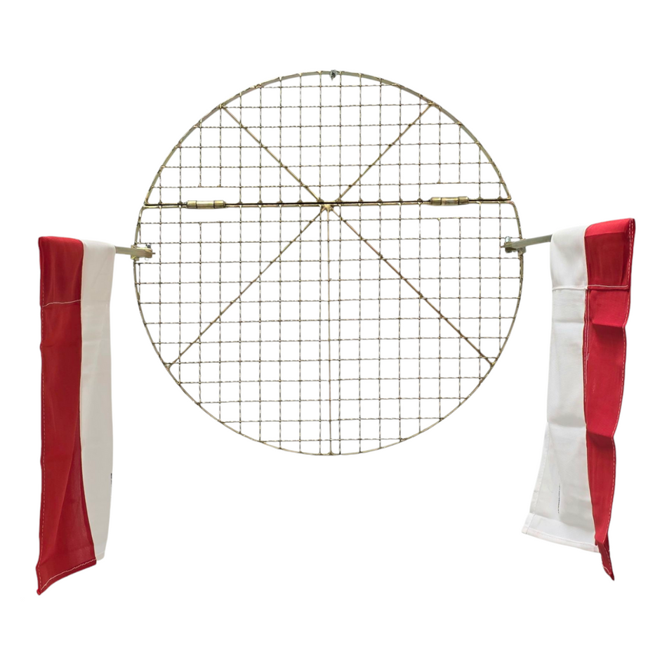 Schachtabdeckung klappbar - Ø 670 mm, geschlossen, 2 Fahnen