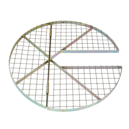 Arbeitsgitter klappbar SG041 Ø 670 mm Schachtabdeckung mit Aussparung (ohne Fahnen)