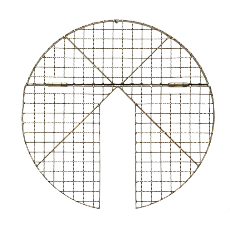 Schacht Abdeckgitter klappbar - Ø 670 mm, mit Aussparung (ohne Fahnen)