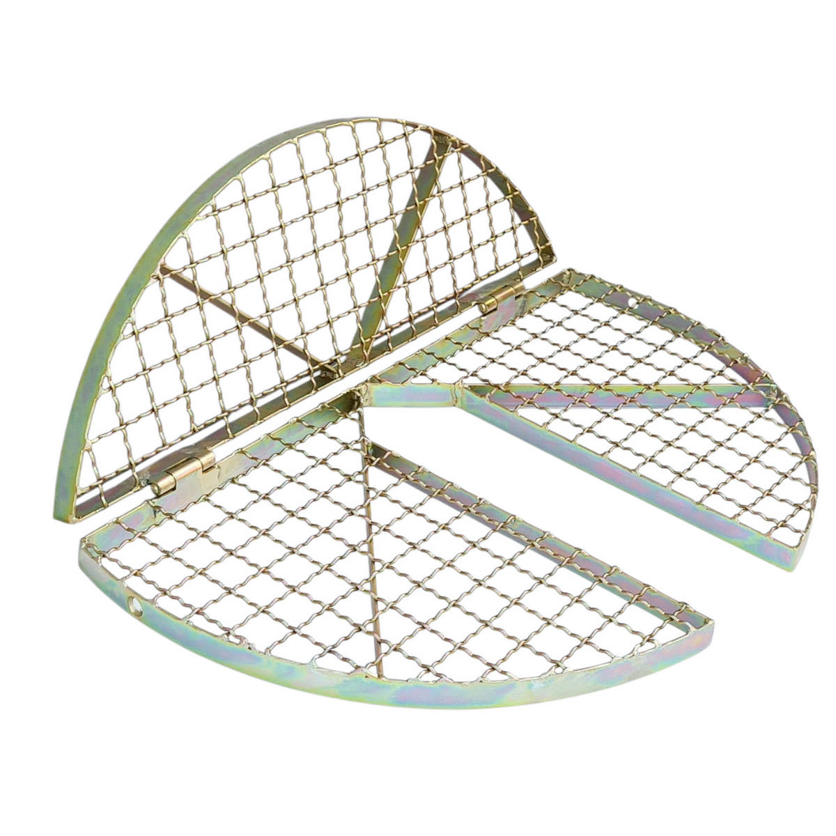 Arbeitsgitter klappbar SG041 Ø 670 mm Schachtabdeckung mit Aussparung (ohne Fahnen)