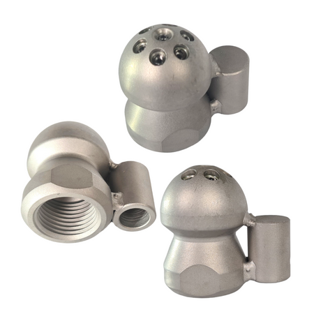 Schiebedüse 1/2", ohne Rückstrahl, mit Kupplung und inkl. 9 Keramikeinsätze