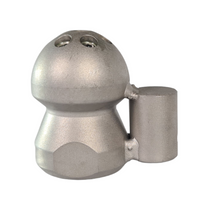 Sliding nozzle 1/2", without rear jet, with coupling and including 9 ceramic inserts