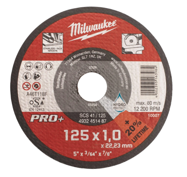 Milwaukee SCS 41/115 Metalltrennscheibe extradünn PRO+