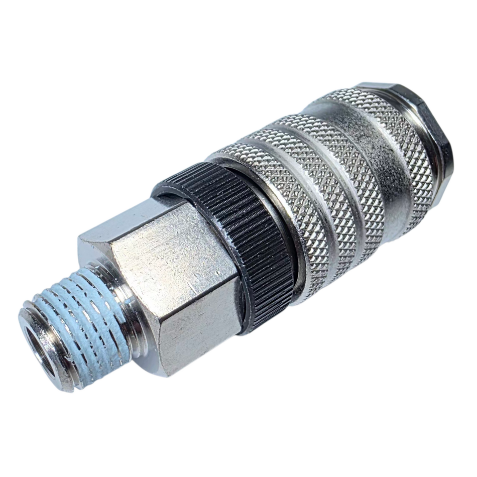 Druckluft-Kupplung NW 7,8 mm, 1/4" AG mit Sicherungsring