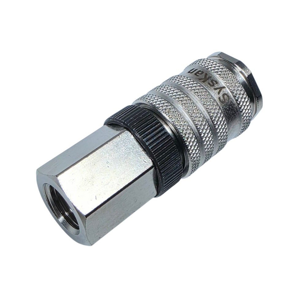 Druckluft-Kupplung NW 7,8 mm, 1/4" IG mit Sicherungsring