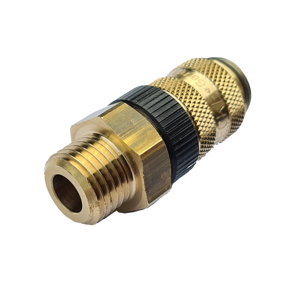 Druckluft-Kupplung NW 5 mm, 1/4" AG mit Sicherungsring