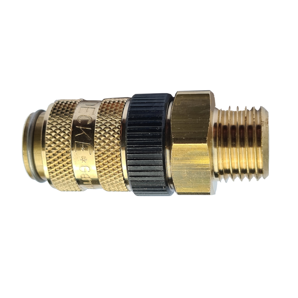 Druckluft-Kupplung NW 5 mm, 1/4" AG mit Sicherungsring