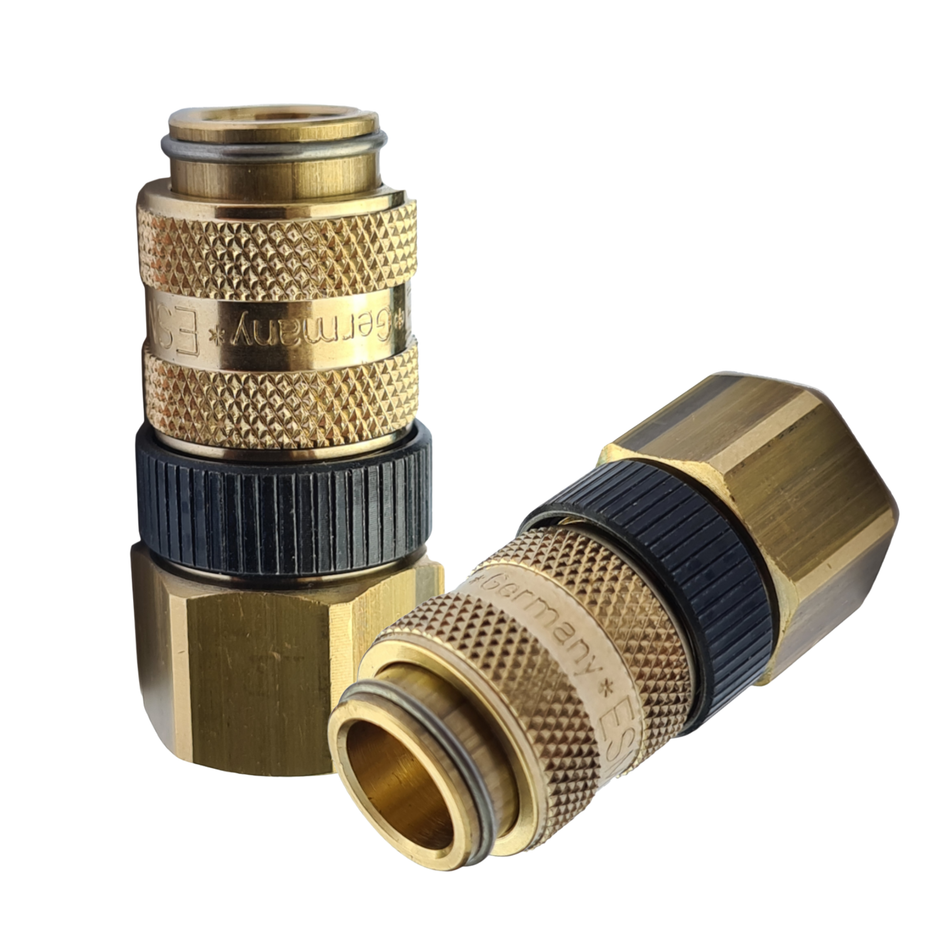Druckluft-Kupplung NW 5 mm, 1/4" IG mit Sicherungsring