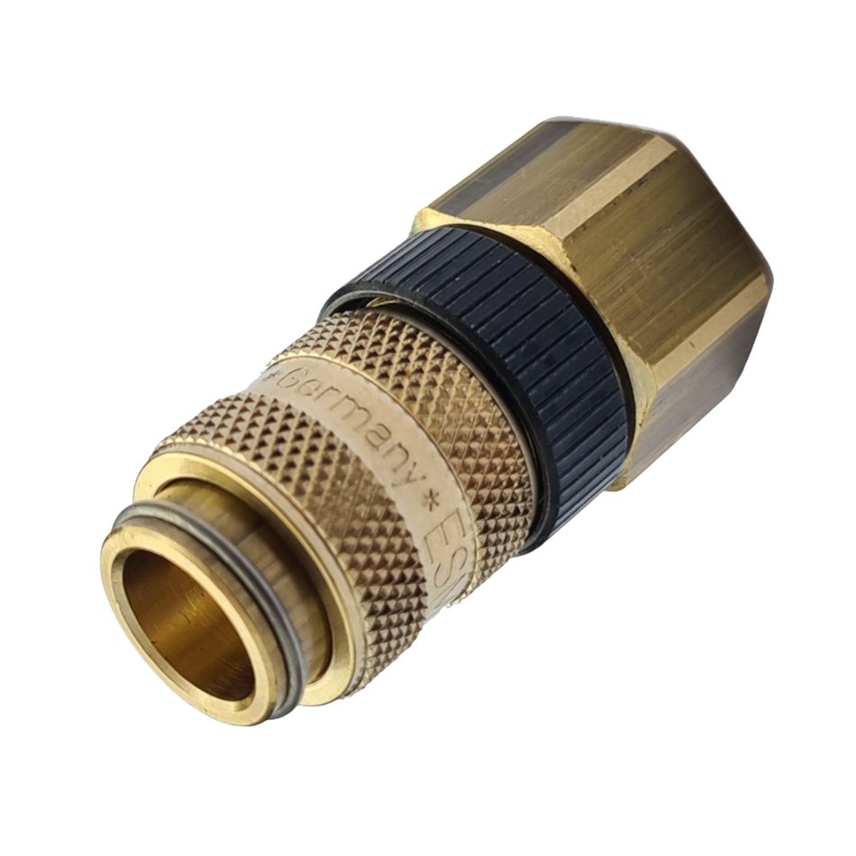 Druckluft-Kupplung NW 5 mm, 1/4" IG mit Sicherungsring