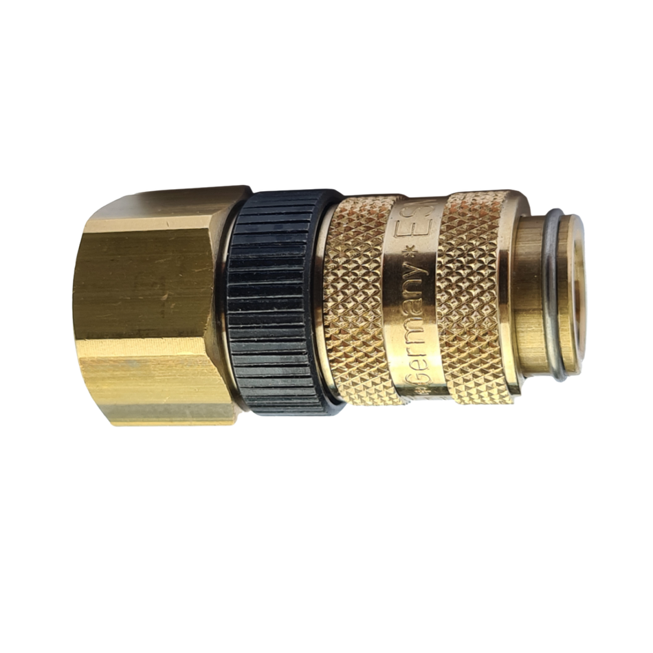 Druckluft-Kupplung NW 5 mm, 1/4" IG mit Sicherungsring