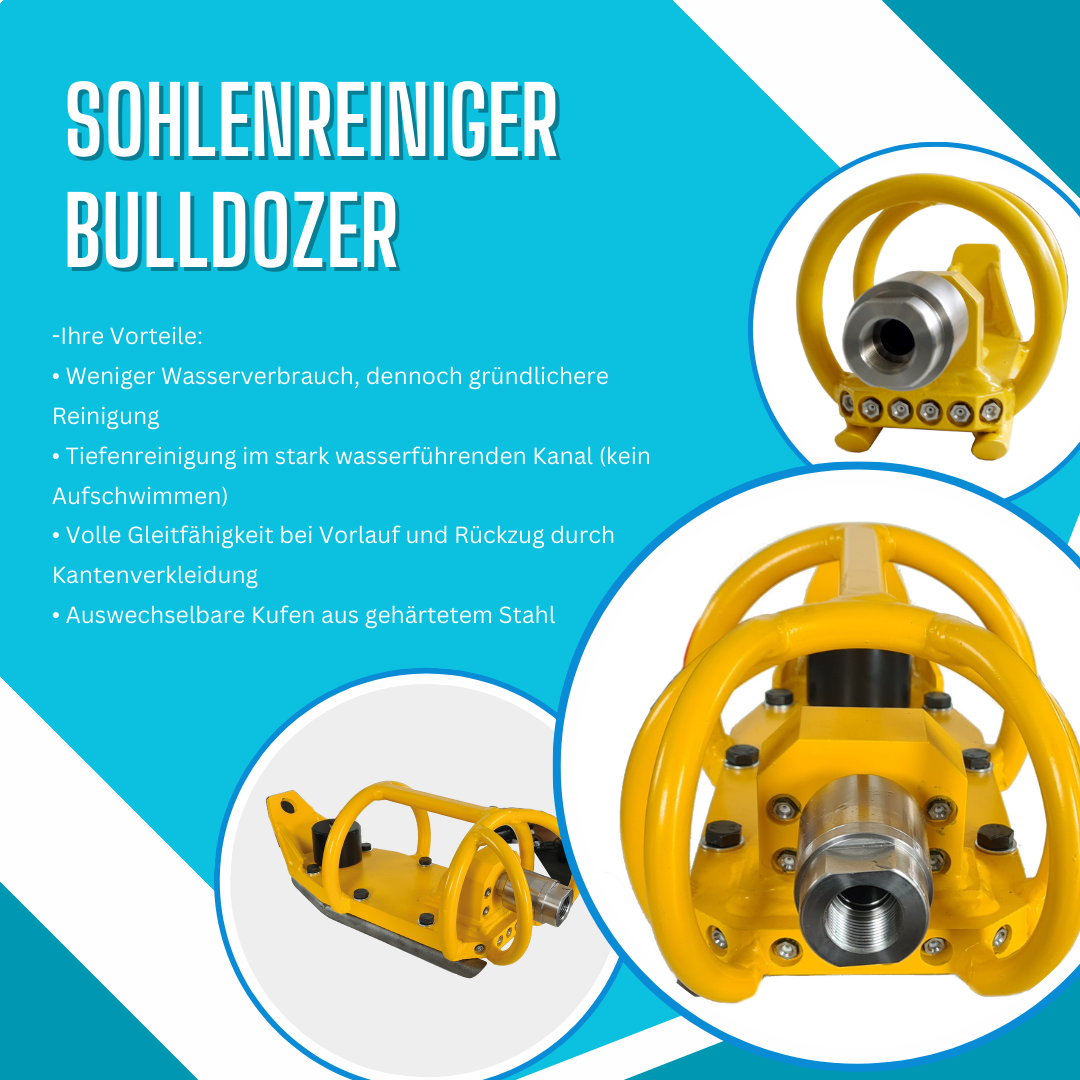 Bulldozer 1", sole cleaner with 8 ceramic inserts
