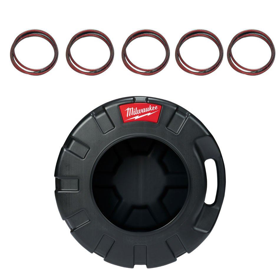 Set di spirali 5x 22 (RSP-22SmK), incl. 1 tamburo portaspirali Milwaukee