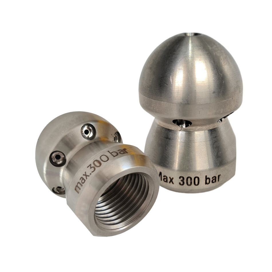 Standarddüse 3/8" mit Vorstrahl und Stahleinsätzen, ExPJ Reinigungsdüse
