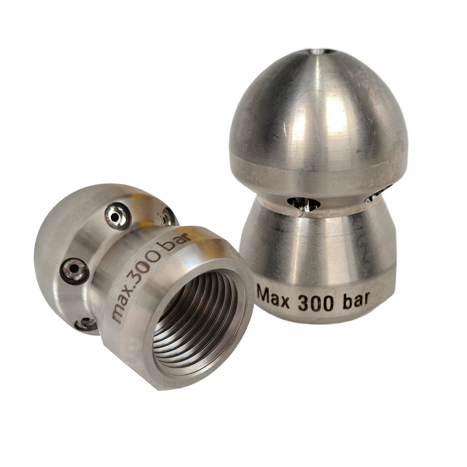 Standarddüse 3/8" mit Vorstrahl und Stahleinsätzen, ExPJ Reinigungsdüse