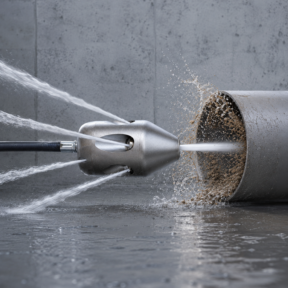 Standarddüse 1 1/4" SN125 mit Vorstrahl, Reinigungsdüse ExLJ