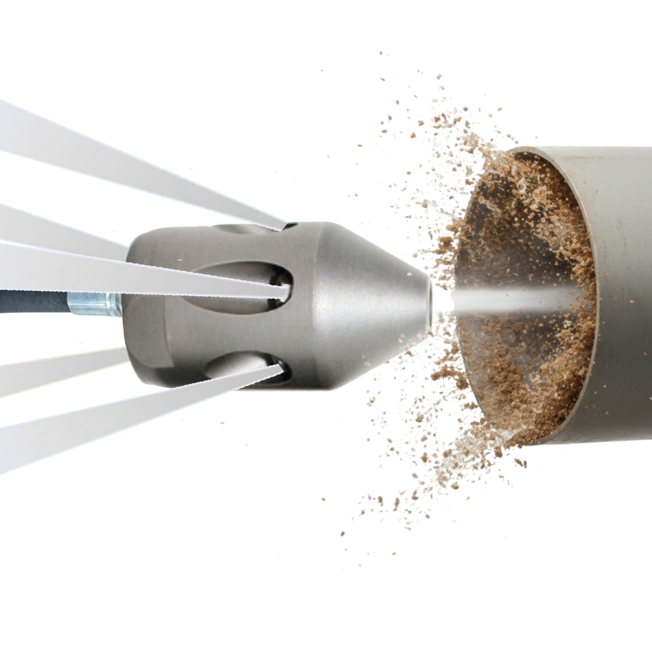 Standarddüse 1" mit Vorstrahl, Reinigungsdüse ExLJ, Keramikeinsätze