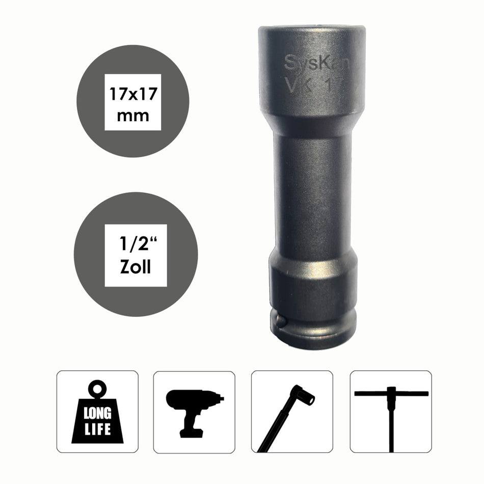 Stecknuss Innenvierkant 1/2", SW 22 mm Steckschlüssel