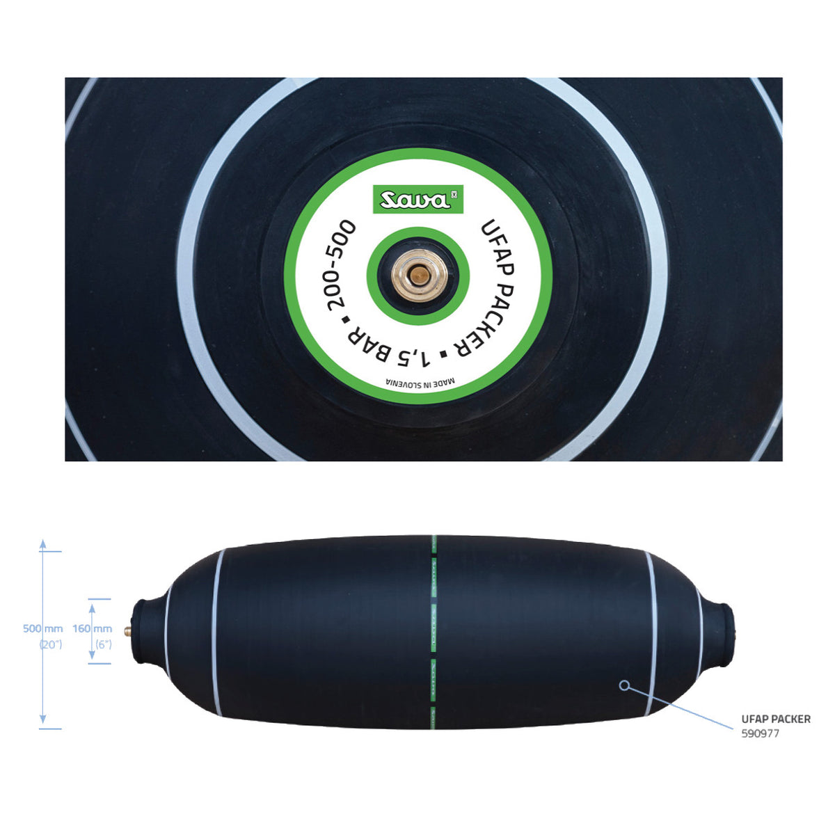 Ultra flex advanced packer (UFAP) 200-500, 4 Meter