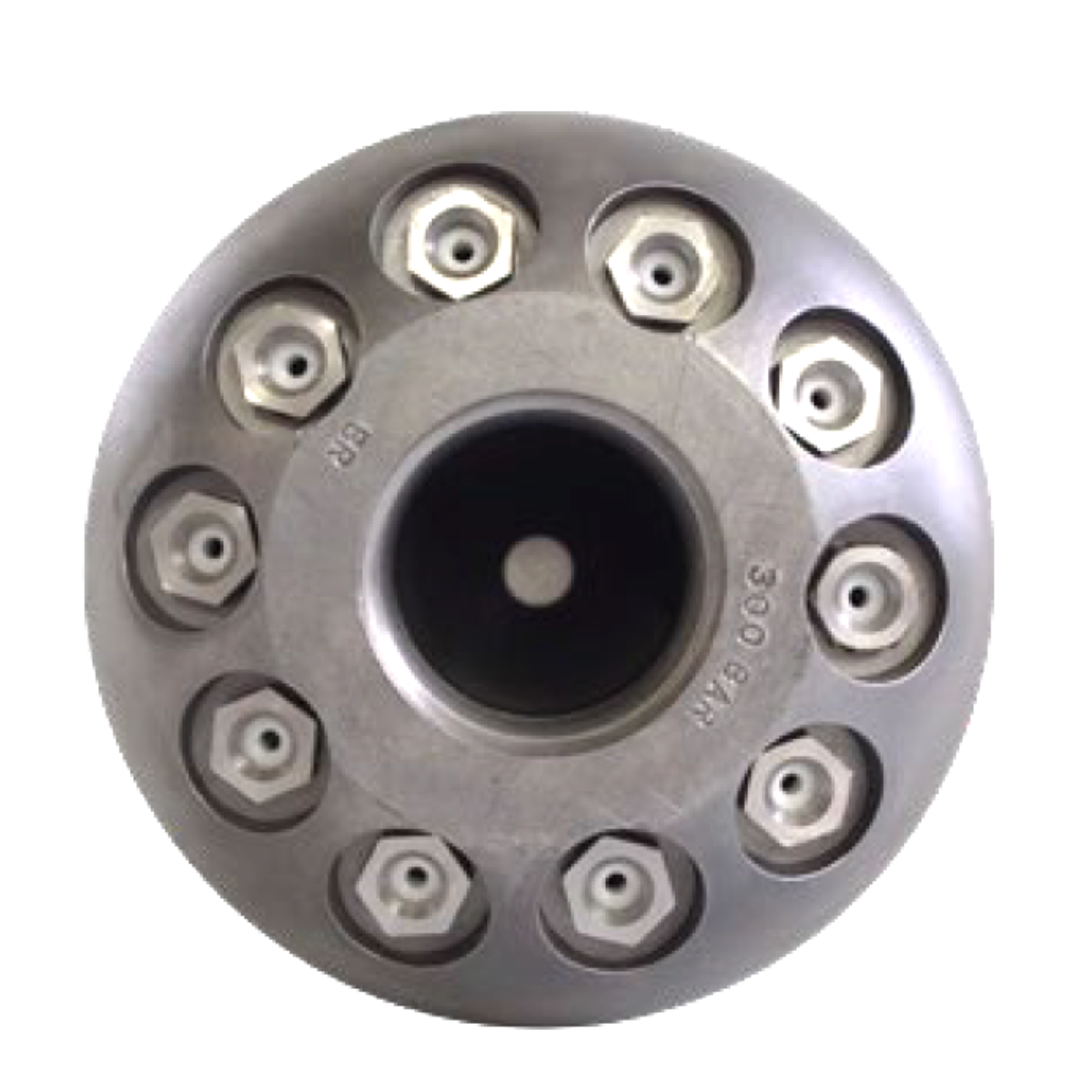 Landfill nozzle 1", cleaning nozzle with ceramic inserts