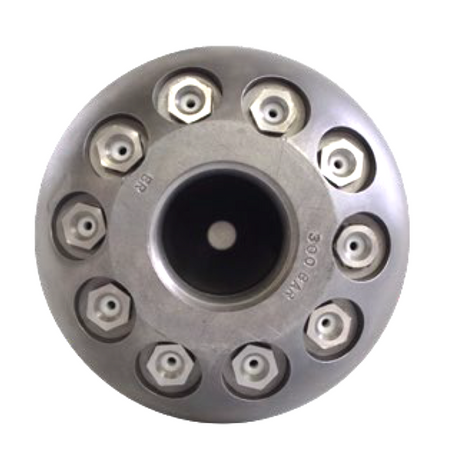 Landfill nozzle 1", cleaning nozzle with ceramic inserts