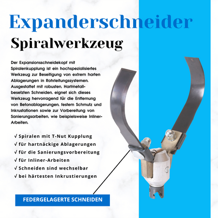 Expanderschneider/Expanderschneidkopf 16x100 mm