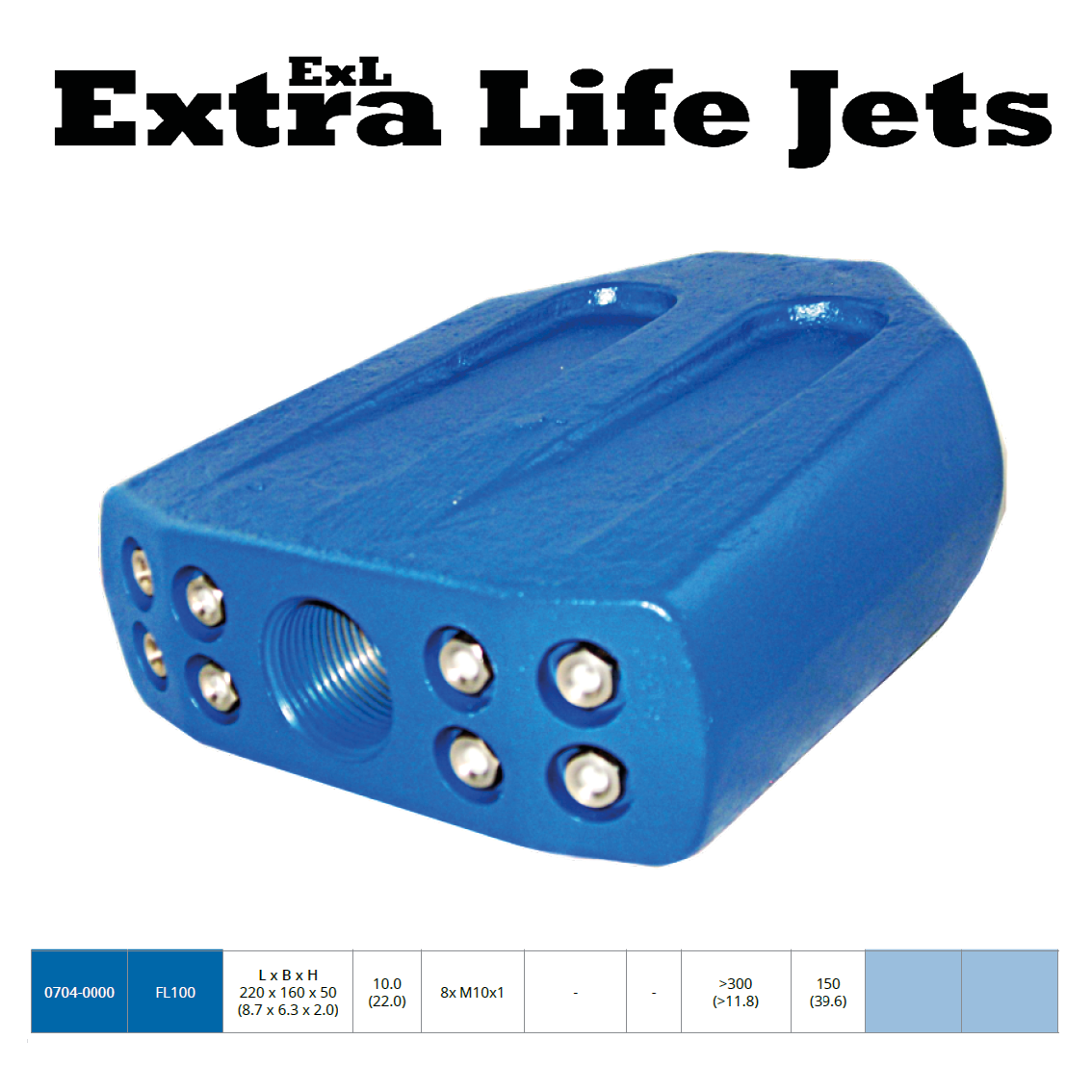 Flunder 1", FL 100, Sohlenreiniger, Flachkörperdüse - Syskan - Online Shop: Abwassertechnik