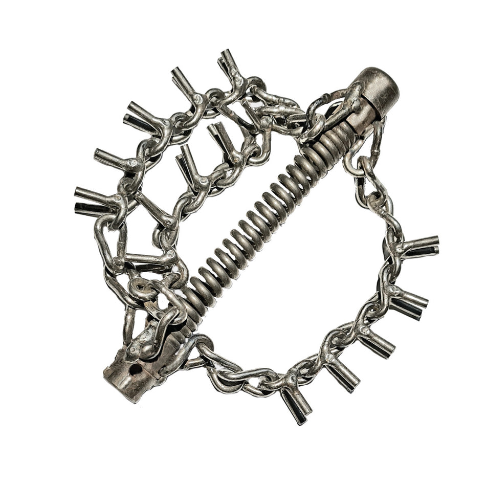 Kettenschleuder 22 mm T-Nut Kupplung, 3 Nockenketten, Spiralaufsatz