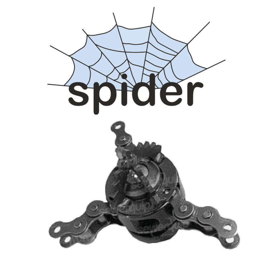 Frusta a catena Spider 50, 1/2" DN 100, con catena di comando senza terminale