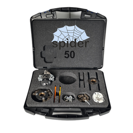 Kettenschleuder Spider 50, 1/2" DN 100, Set im Koffer ohne Endstück