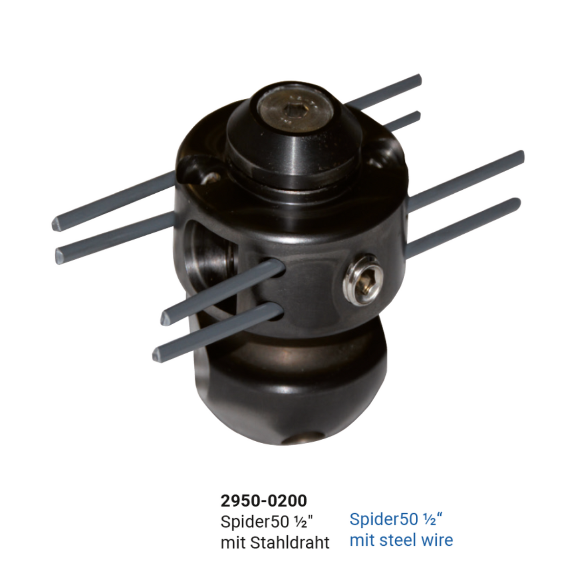 Kettenschleuder Spider 50, 1/2" DN 100, mit Stahldraht