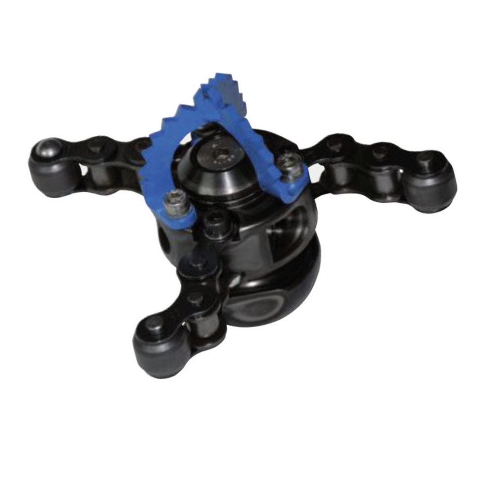 Chain slinger Spider 50, 1/2" DN 100, with control chain with end piece