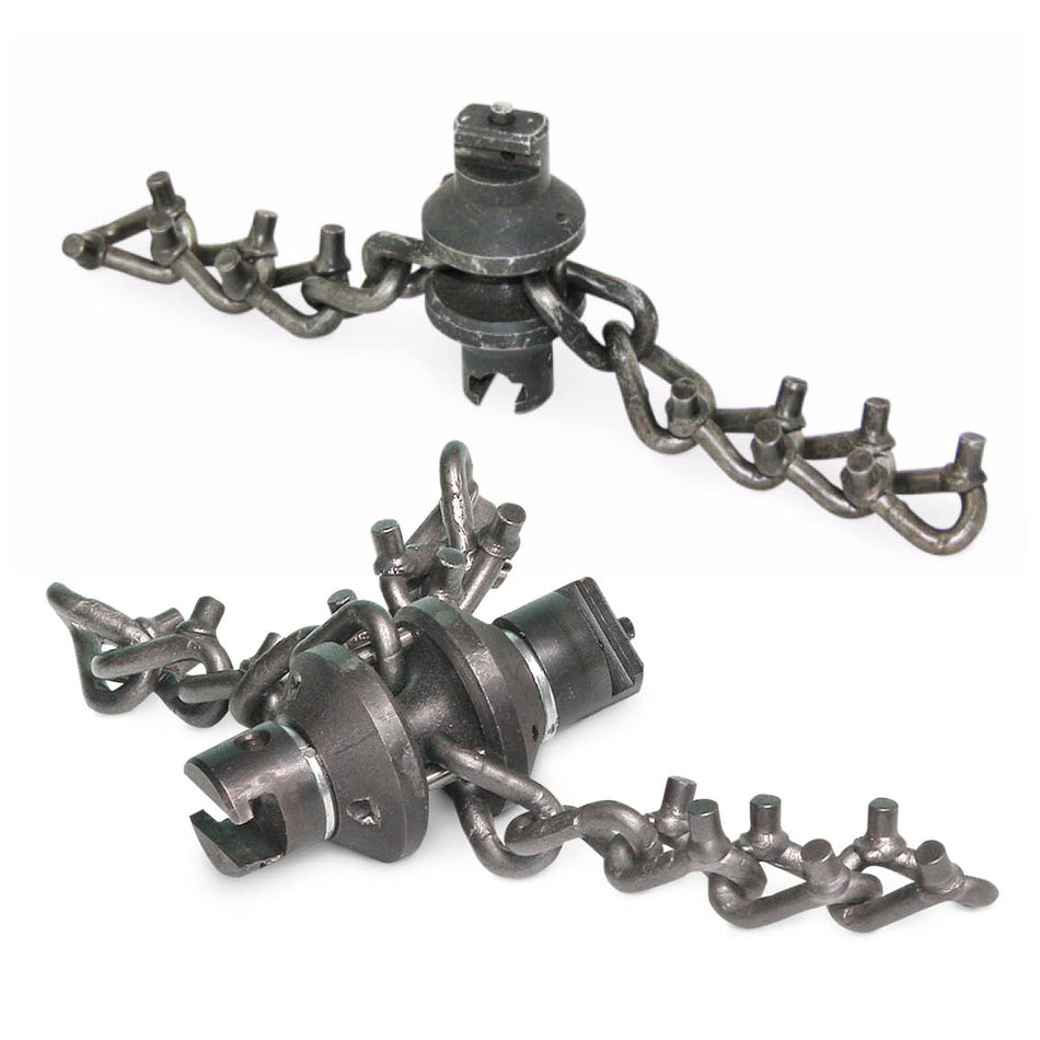 Kombi-Kettenschleuder 22mm Kupplung mit 2 Nockenketten