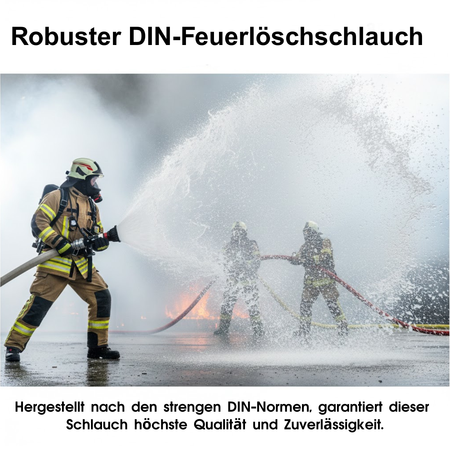 Wasserbefüllschlauch - Feuerwehrschlauch weiß/natur