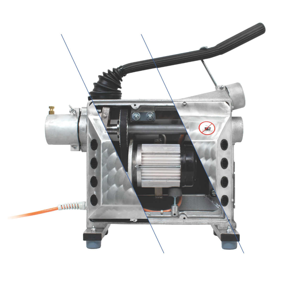 Professional RIS-22/1,1 floor-standing pipe-cleaning machine for drain cleaning