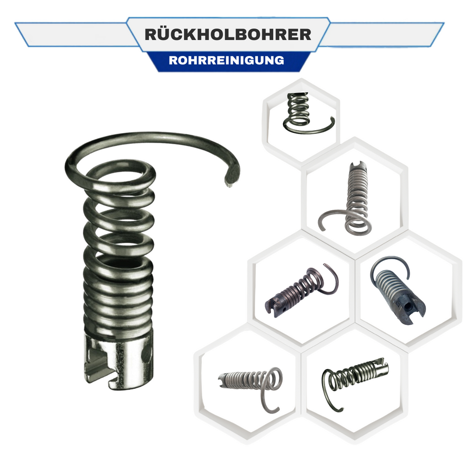 Rückholbohrer 22 mm Kupplung, Spiralaufsatz