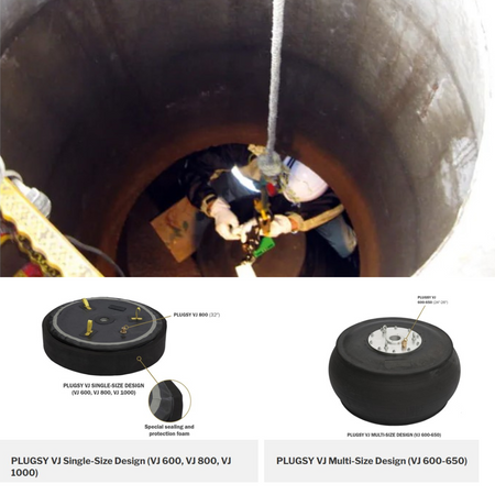 Manhole plug Plugsy VJ 600 mm, 0.5 bar