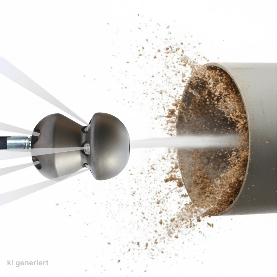 Turbobombe TB075  3/4",  Rohrreinigungsdüse mit Vorstrahl